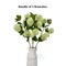 Evie Faux Vibrant Green Hydrangea Spray, 30” Artificial Flower Stems Set of 3 Realistic Silk Floral Decor